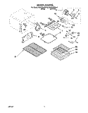 OVEN Diagram and Parts List for KESC307BWH3  KitchenAid Range