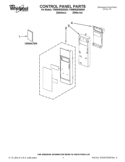 CONTROL PANEL PARTS Diagram and Parts List for YWMH53520AH0  Whirlpool Microwave