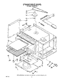 STIRRER DRIVE, OPTIONAL Diagram and Parts List for RM288PXV5  Whirlpool Microwave Oven Combo