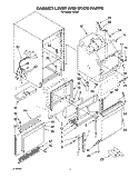 CABINET LINER AND DOOR, LITERATURE Diagram and Parts List for ACS50  Whirlpool Ice Maker