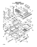 SHELF, LIT/OPTIONAL Diagram and Parts List for KTRI18KBWH00  Whirlpool Refrigerator