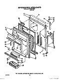REFRIGERATOR DOOR Diagram and Parts List for ET22DKXXW00  Whirlpool Refrigerator