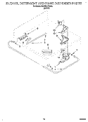 BLEACH, DETERGENT AND RINSE DISPENS Diagram and Parts List for KAWE977DWH0  KitchenAid Washer