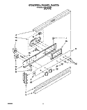CONTROL, LITERATURE/OPTIONAL Diagram and Parts List for RB120PXYB2  Whirlpool Wall Oven