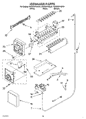 ICE MAKER, OPTIONAL Diagram and Parts List for KSRG25FKBL01  KitchenAid Refrigerator