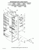 REFRIGERATOR LINER PARTS Diagram and Parts List for GSF26C4EXB02  Whirlpool Refrigerator