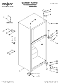 CABINET PARTS Diagram and Parts List for IR8GSMXRS02  Whirlpool Refrigerator
