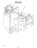 LINER Diagram and Parts List for ET22DKXTG00  Whirlpool Refrigerator