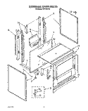 EXTERNAL Diagram and Parts List for FGP335VW2  Roper Range