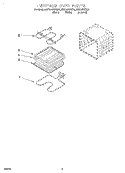 INTERNAL OVEN Diagram and Parts List for RS675PXGB0  Whirlpool Range