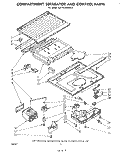 Part Location Diagram of 937105 Whirlpool Spacer, Knob