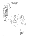 AIRFLOW Diagram and Parts List for 3XARG479WP00  Whirlpool Refrigerator