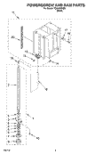 POWERSCREW AND RAM Diagram and Parts List for TC800SPKB0  Whirlpool Trash Compactor