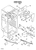 LINER PARTS Diagram and Parts List for TT18TKRPS00  Estate Refrigerator