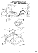 MACHINE BASE Diagram and Parts List for LBR5133AN1  Whirlpool Washer