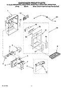 Part Location Diagram of 2305287 Whirlpool Lens, Front Cover