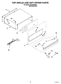 TOP GRILLE AND UNIT COVER PARTS Diagram and Parts List for KSSC48QMS00  KitchenAid Refrigerator