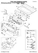 TOP AND CONSOLE PARTS Diagram and Parts List for KEHS01PWH1  KitchenAid Dryer