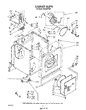 CABINET, WIRING HARNESS Diagram and Parts List for CE2950XSW1  Whirlpool Dryer