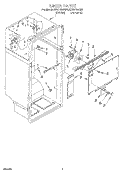 LINER Diagram and Parts List for ET20F134KW0  Whirlpool Refrigerator
