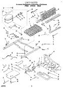 UNIT Diagram and Parts List for ET25DQRBN01  Whirlpool Refrigerator