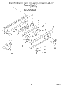 ESCUTCHEON AND CONTROL Diagram and Parts List for KUIS185GBT0  KitchenAid Ice Maker