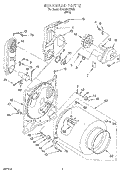 BULKHEAD, OPTIONAL Diagram and Parts List for GCG2901XSW5  Whirlpool Dryer