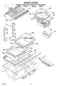SHELF, OPTIONAL Diagram and Parts List for ET8CHKXKT01  Whirlpool Refrigerator