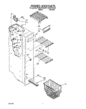 FREEZER LINER Diagram and Parts List for TS25AWXAN00  Whirlpool Refrigerator