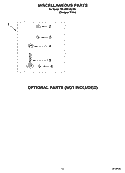 MISCELLANEOUS PARTS OPTIONAL PARTS (NOT INCLUDED) Diagram and Parts List for 7MLSR5132JQ5  Whirlpool Washer