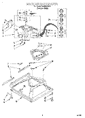 MACHINE BASE Diagram and Parts List for TAWB600EQ0  Estate Washer