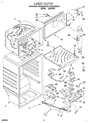 LINER Diagram and Parts List for ET20PKXDW01  Whirlpool Refrigerator