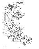 SHELF Diagram and Parts List for TT20AKXXW00  Whirlpool Refrigerator