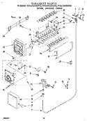 ICEMAKER Diagram and Parts List for ET25DMXBW00  Whirlpool Refrigerator