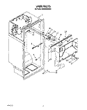 LINER Diagram and Parts List for RT20CKXWW01  Roper Refrigerator