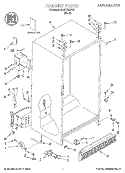 CABINET, LITERATURE Diagram and Parts List for 3XART721F02  Whirlpool Refrigerator