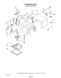 CABINET Diagram and Parts List for MW1500XS1  Whirlpool Microwave