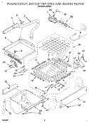 EVAPORATOR, ICE CUTTER GRID AND WATER Diagram and Parts List for JZ5061  Whirlpool Ice Maker