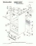 CABINET PARTS Diagram and Parts List for KFIS27CXMS1  KitchenAid Refrigerator