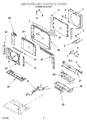 AIRFLOW AND CONTROL Diagram and Parts List for ACG072XJ0  Whirlpool Air Conditioner