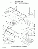 Part Location Diagram of W10323218 Whirlpool TRIM-SHELF