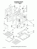CHASSIS PARTS Diagram and Parts List for WDE150LVB01  Whirlpool Range