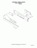 CONTROL PANEL PARTS Diagram and Parts List for KDSS907XSP00  KitchenAid Range
