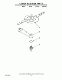 LOWER WASHARM PARTS Diagram and Parts List for DU1030XTXB1  Whirlpool Dishwasher