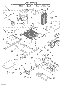UNIT Diagram and Parts List for KSRK22ILBL02  KitchenAid Refrigerator