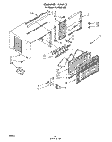 CABINET Diagram and Parts List for ACP802XM0  Whirlpool Air Conditioner