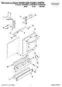 DOOR AND PANEL PARTS Diagram and Parts List for KUDR02FSBL2  KitchenAid Dishwasher