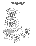 REFRIGERATOR SHELF Diagram and Parts List for 3ED27DQXAN00  Whirlpool Refrigerator