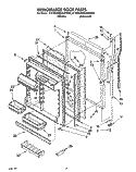 REFRIGERATOR DOOR Diagram and Parts List for KTRS20MAWH00  KitchenAid Refrigerator