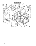 OVEN Diagram and Parts List for RF376PXYQ0  Whirlpool Range